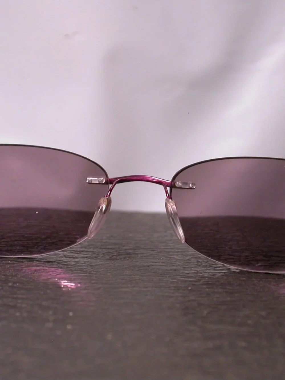 Silhouette Titan Frameless Purple Chrome Eyeglasses Made in Austria RX